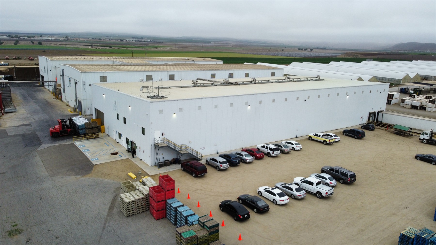 Aerial view of Western Harvesting cooling facility